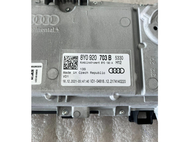 Přístrojová deska  Audi A3 8Y 2020 8Y0920703B  
