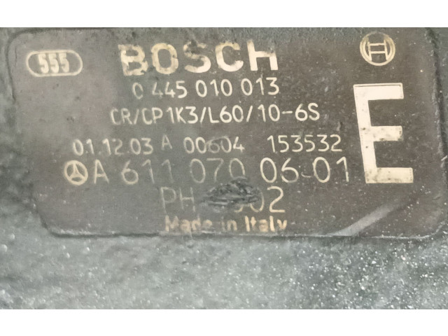 Vstřikovač A6110700601, 0445010013   Mercedes-Benz Vito Viano W638    611980 