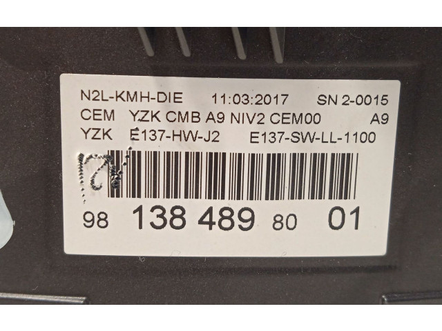 Přístrojová deska  Peugeot 2008 I 2017 9813848980  