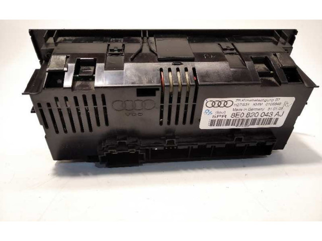 Блок управления климат-контролем 8E0820043AJ   Audi A4 S4 B6 8E 8H