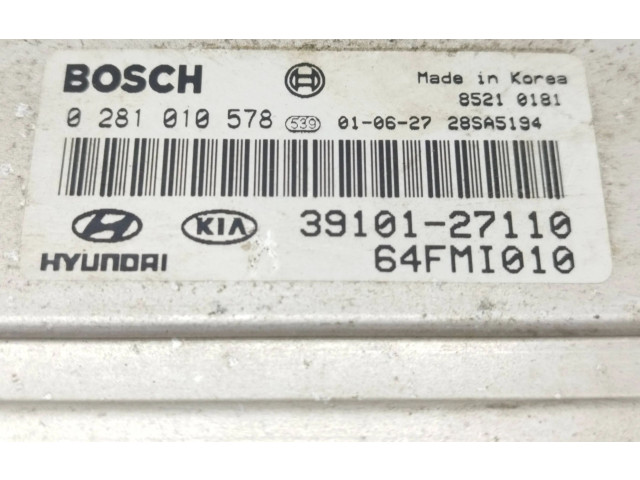 Řídící jednotka 3910127110, 64FMI010   Hyundai Trajet 2004