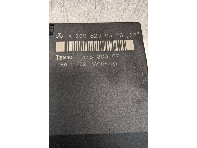 Блок комфорта A2098200326, 376800GZ   Mercedes-Benz CLK A209 C209   