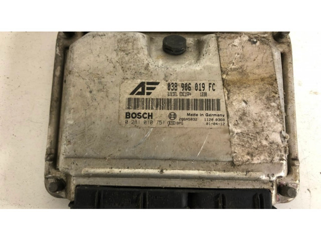 Řídící jednotka 038906019FC, 0281010751   Ford Galaxy 2002