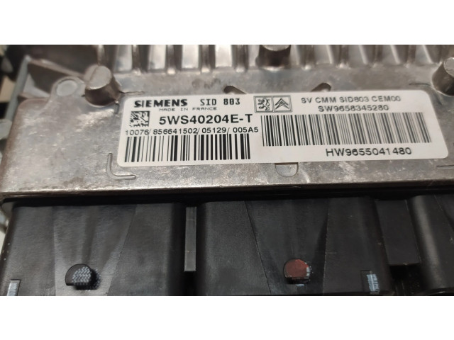Řídící jednotka 5WS40204ET, 9658345280   Peugeot 407 2006