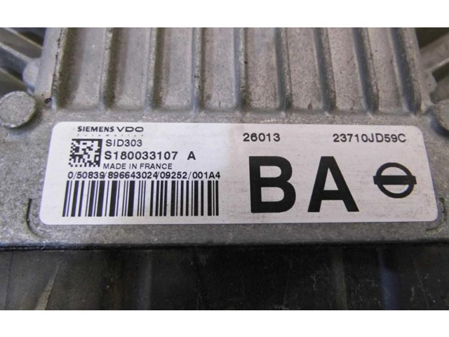 Řídící jednotka S180033107   Nissan Qashqai 2008
