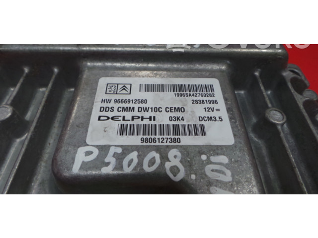 Řídící jednotka 9666912580, 28381996   Peugeot 5008 2014