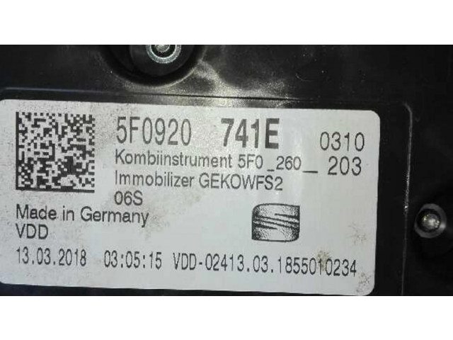 Панель приборов 5F0920741E   Seat Leon (5F)       
