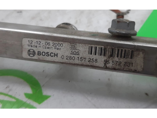 Vstřikovací lišta 55572731, 0280151258   Opel Adam    A14XER(Euro 5) 