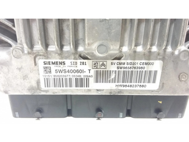 Řídící jednotka 5WS40060IT, 9658763980   Peugeot 607 2006