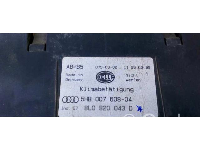 Блок управления климат-контролем 8L0820043D   Audi A3 S3 8L