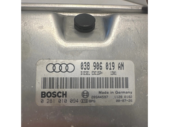 Блок управления двигателя 038906019AN, 28SA4597   Audi A6 S6 C5 4B