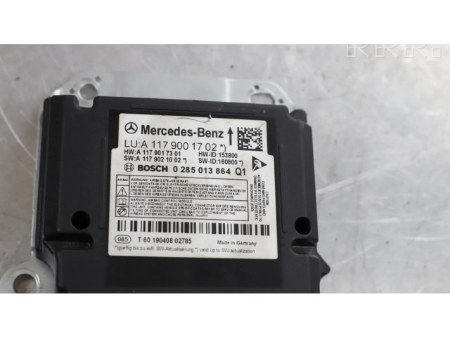 Блок подушек безопасности A1179001702, A1179017301   Mercedes-Benz GLA W156