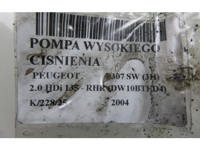 Vstřikovací čerpadlo A2C20000598, 9654091880   Peugeot 307    RHR (DW10BTED4) 