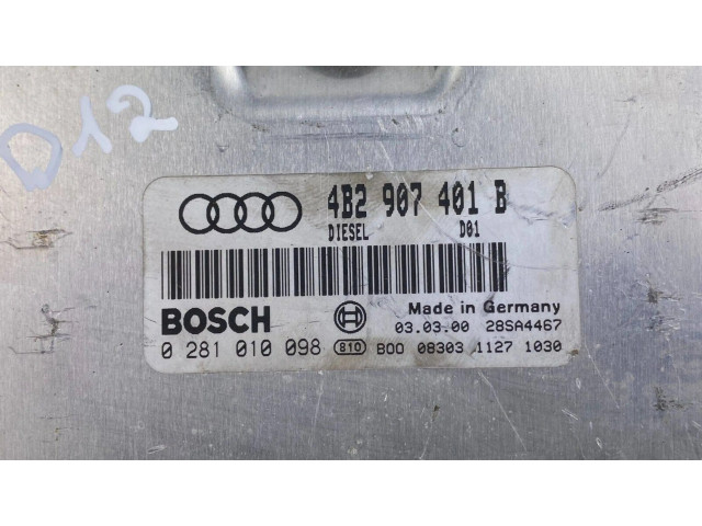 Блок управления двигателя 4B2907401B, 28SA4467   Audi A6 S6 C5 4B