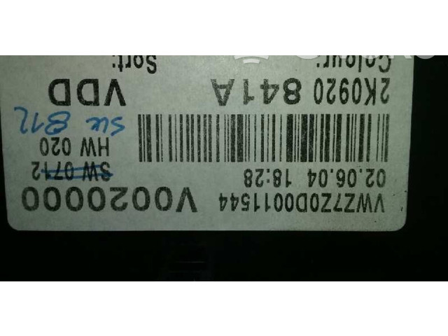 Панель приборов 2K0920841A, 110080237015   Volkswagen Caddy       