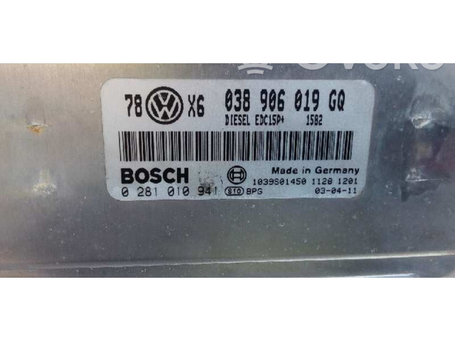 Řídící jednotka 038906019GQ, 0281010941   Volkswagen Passat Alltrack 2003