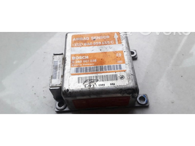 Блок подушек безопасности 8A0959655C, 0285001038   Audi A6 S6 C4 4A