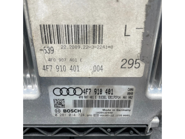 Блок управления двигателя 4F7910401, 4F0907401E   Audi A6 S6 C6 4F