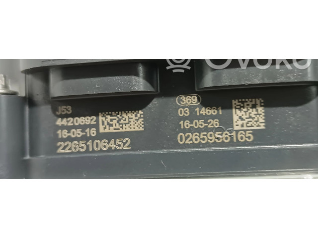 Jednotka ABS 476604CC3A, 0265956165   Nissan X-Trail T32 2016