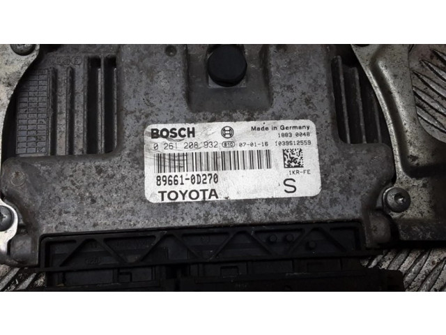 Блок управления двигателя 0261208932, 896610D270   Toyota Yaris