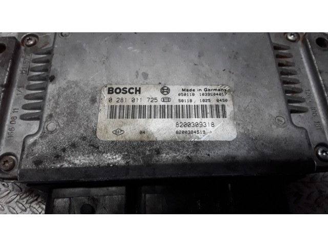 Řídící jednotka 0281011725, 8200309318   Renault Laguna II 2002