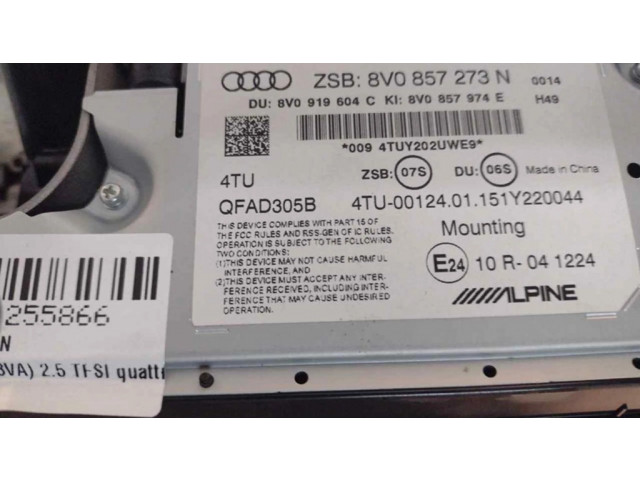 Дисплей    8V0857273N   Audi A3 S3 8V