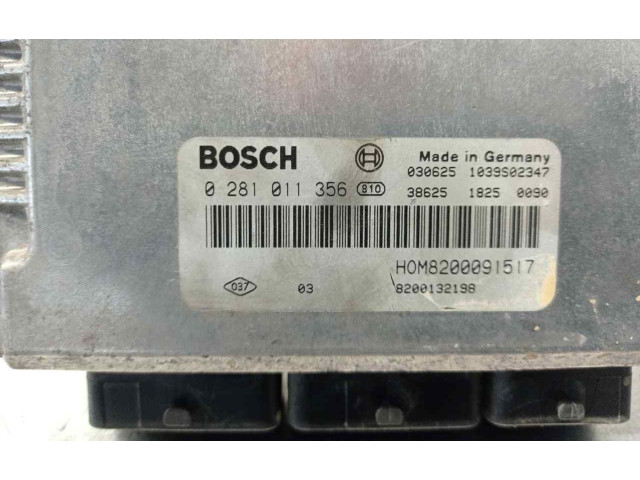 Блок управления двигателя 8200091517, 0281011356   Nissan Primastar