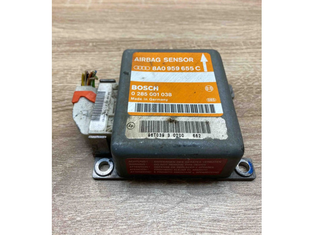 Блок подушек безопасности 8A0959655C, 0285001038   Audi A4 S4 B5 8D