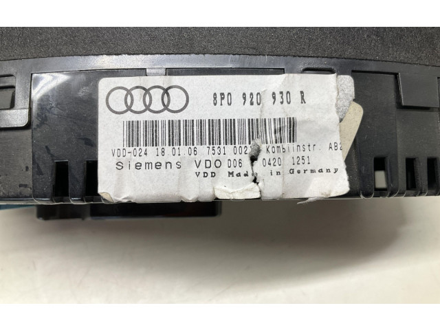 Přístrojová deska  Audi A3 S3 8P  8P0920930R, 8P0920930R  