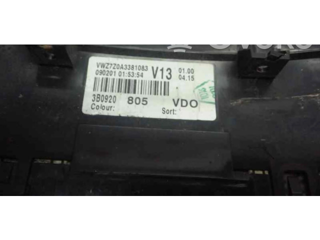Přístrojová deska  Volkswagen PASSAT  VWZ7Z0A3381083  