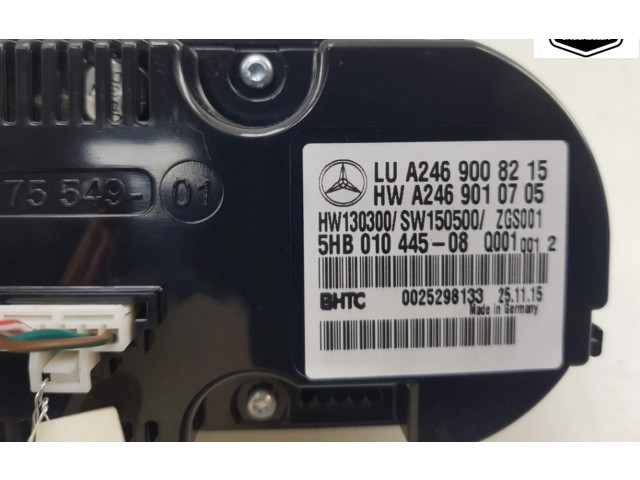 Блок управления климат-контролем A2469008215   Mercedes-Benz CLA C117 X117 W117
