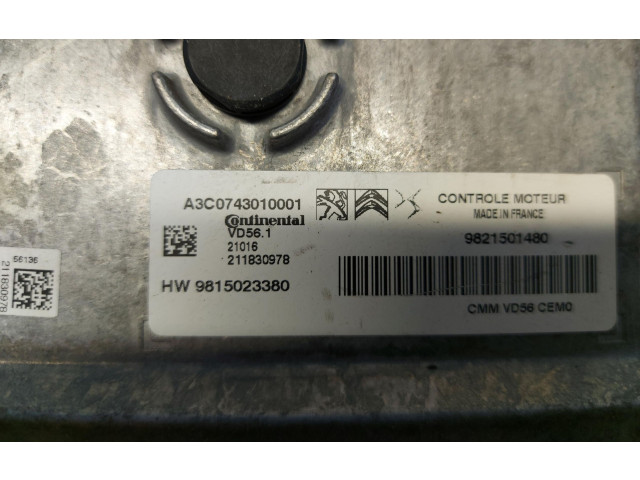 Řídící jednotka 9821501480   Peugeot 2008 II 2021