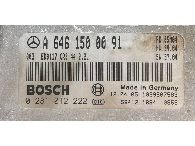 Řídící jednotka A6461500091, A6461500091   Mercedes-Benz C W203 2005
