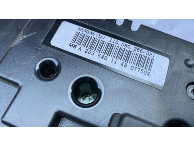 Přístrojová deska  Mercedes-Benz C W203 2001 A2035401148, 2035401148  