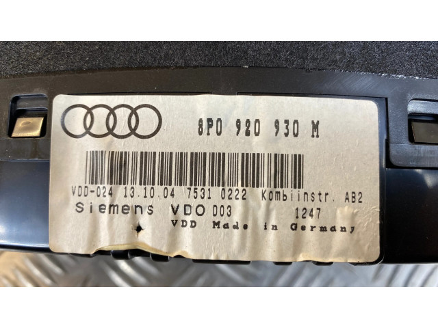 Панель приборов 8P0920930M   Audi A3 S3 8P       