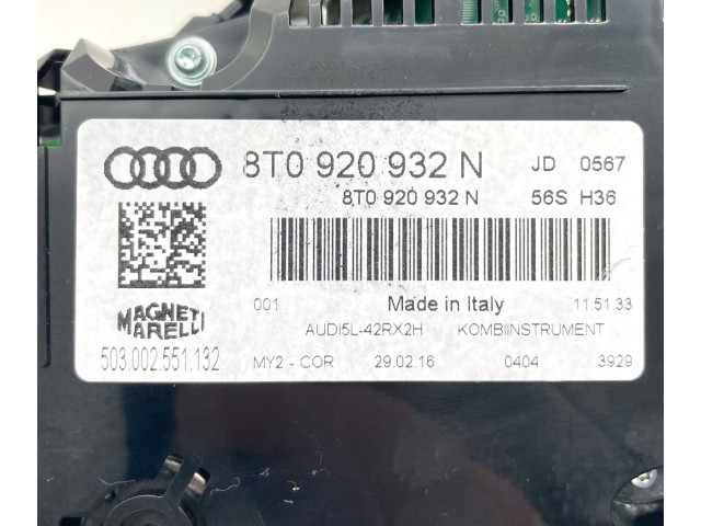 Přístrojová deska  Audi A5 8T 8F 2016 8T0920932N, 190KM  