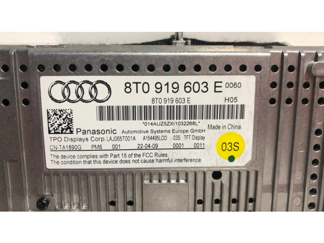 Дисплей    8T0919603E, A154495LDD   Audi A5 8T 8F