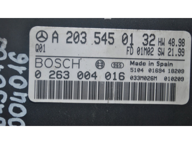 Блок управления коробкой передач A2035450132, 0263004016   Mercedes-Benz C W203