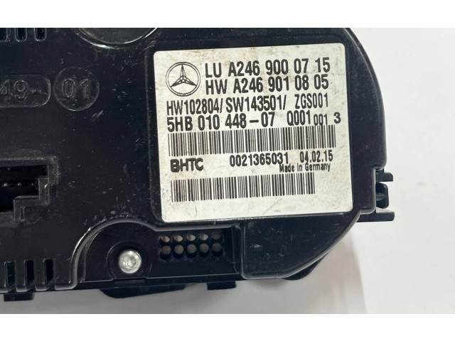 Блок управления климат-контролем A2469000715, 5HB01044807   Mercedes-Benz CLA C117 X117 W117