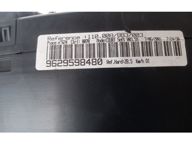 Přístrojová deska  Peugeot 607 2004 9629598480, 9629598480  