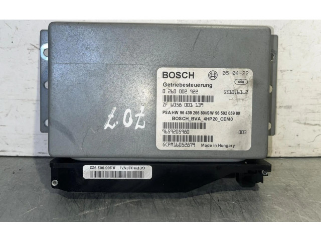 Блок управления коробкой передач 0260002922   Peugeot 207 CC