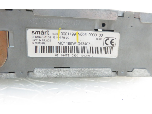 Vstřikovací lišta 9183468151   Smart ForTwo I    M 160 E6AL B03 