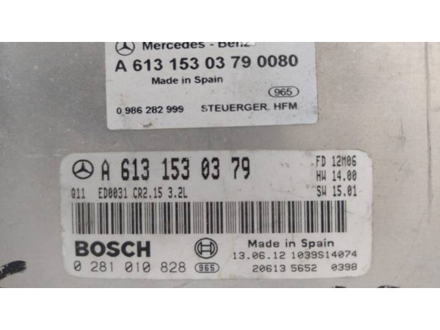 Řídící jednotka A6131530379, 0986282999   Mercedes-Benz E W212 2001