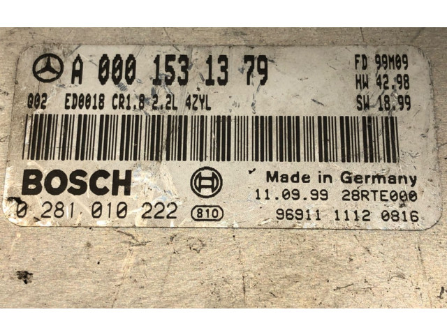 Блок управления двигателем ECU 0001531379   Meredes-Benz C AMG W202