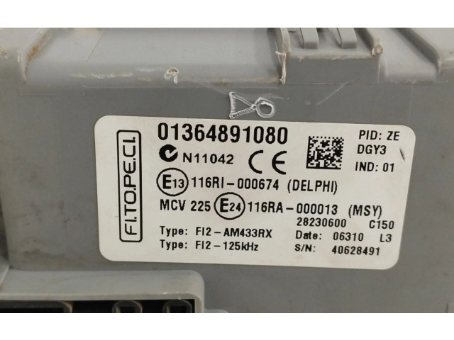 Pojistková skříňka Řídící jednotka BSM 01364891080   Fiat Fiorino 2010