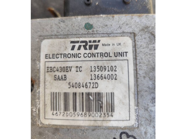 Jednotka ABS 13509102, 54084672D   Saab 9-3 Ver2 2005
