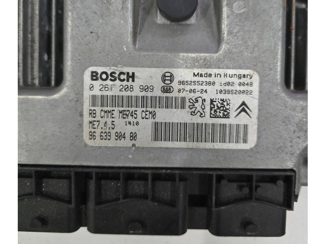 Řídící jednotka 9663990480, 0261208909   Peugeot 307 CC 2005