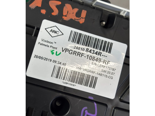 Přístrojová deska  Renault Captur 2020 248108434R, 248108434R  
