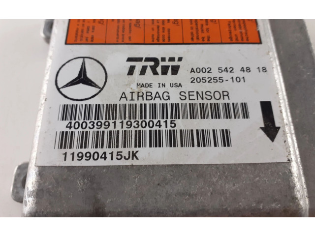 Блок подушек безопасности A0025424818   Mercedes-Benz ML W163