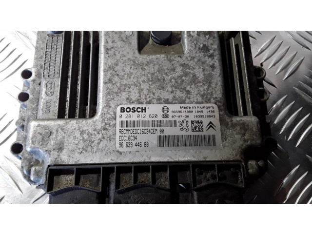 Блок управления двигателя 0281012620, 9663944680   Citroen Berlingo